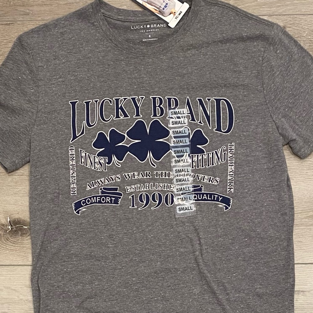 Lucky Brand Men's Graphic T-shirt, Gray, Size S, New with Tags
